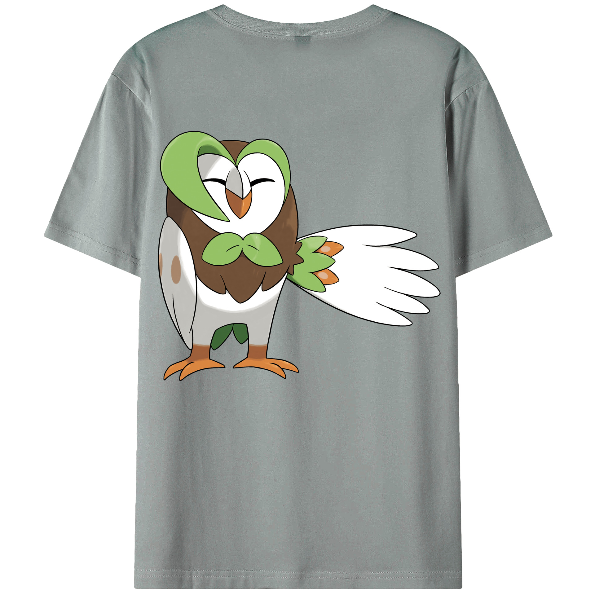 （画像用） ポケットモンスター Pokémon 綿100％ メンズ半袖Tシャツ（バックプリント） 通気性